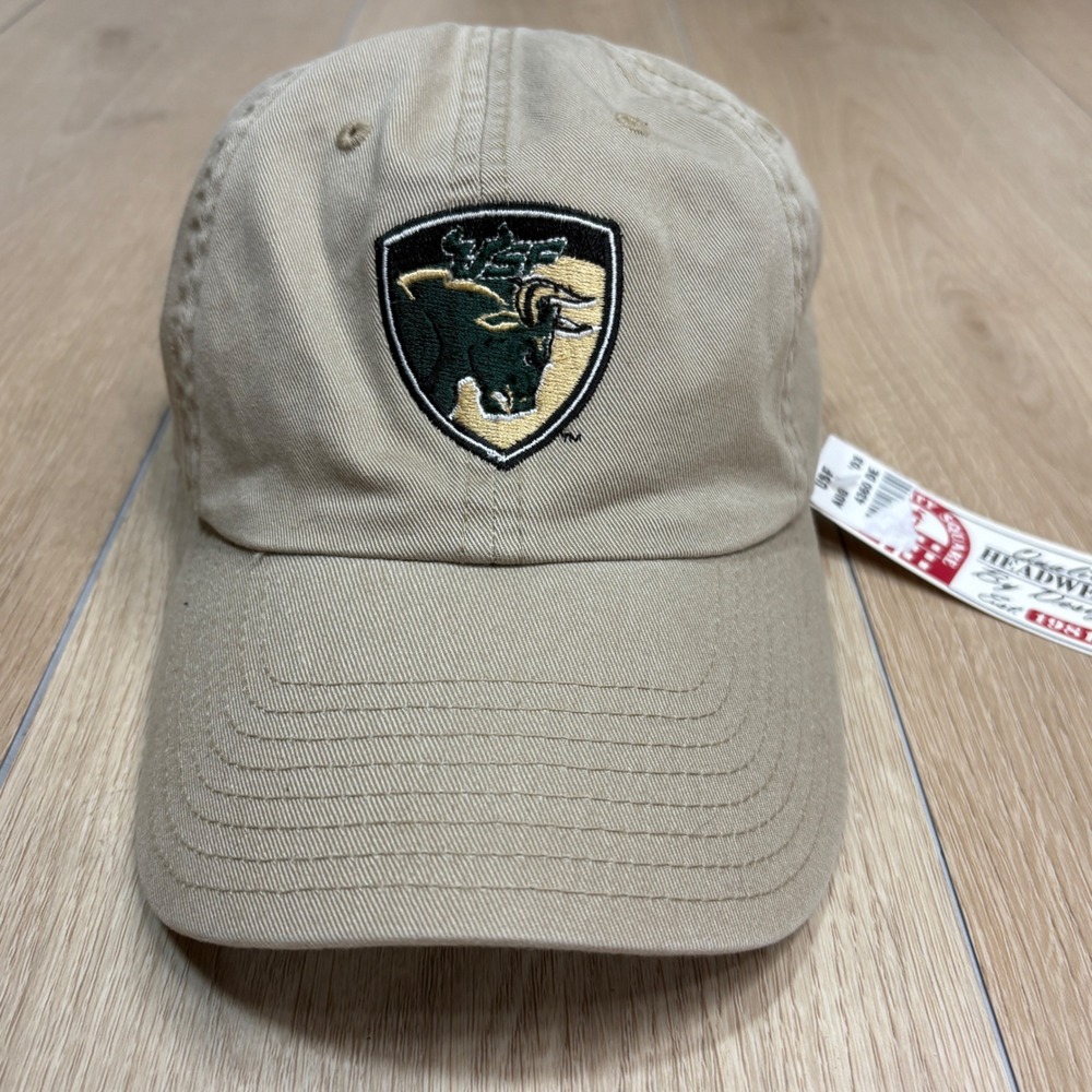 USF South Florida Bulls American Needle Hat Khaki Tan Adjustable Strapโ NCAA Cap